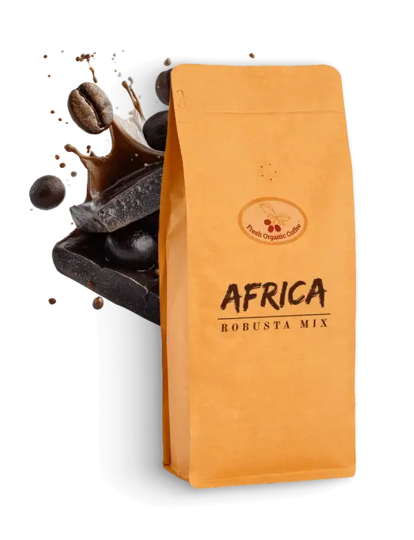 Кава в зернах Africa Robusta mix кава робуста 2 кг
